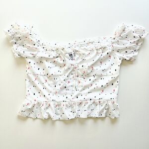 Unique21 Ruffled Off-Shoulder Blouse Cute & Trendy Of Crop Top